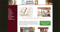 Desktop Screenshot of accuratewindow.net