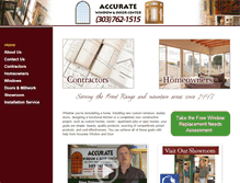 Tablet Screenshot of accuratewindow.net